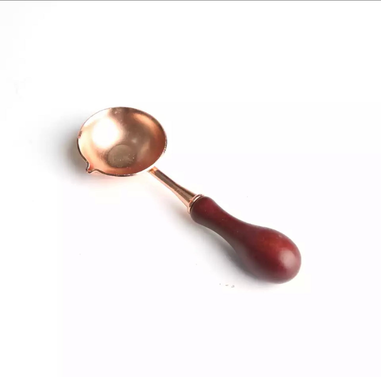 Wax Seal Stamp Set. Lacquered Wood Furnace & Spoon